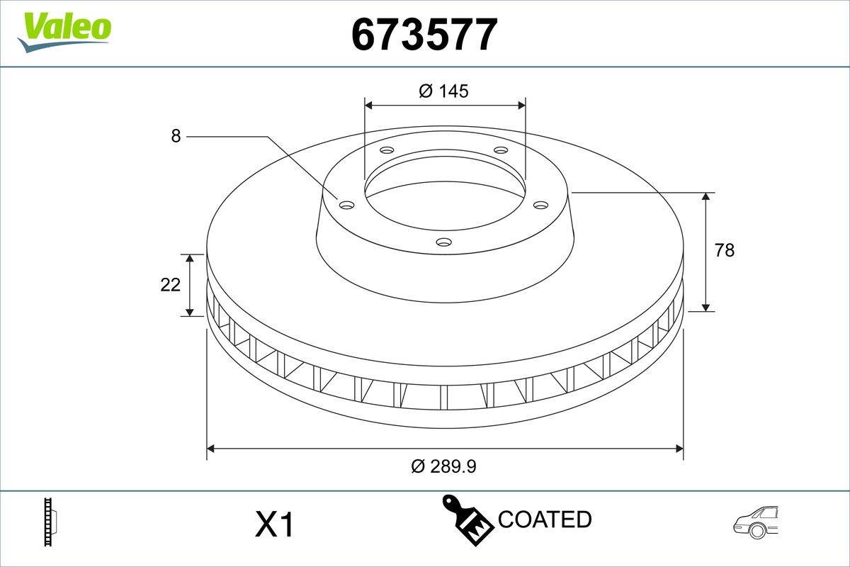 Disc frana 673577 VALEO